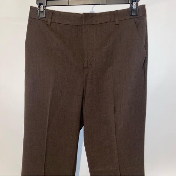 Ralph Lauren Womens Dress Pants Slacks Size 8 Brown Solid Wool Lycra Waist‎ 32" - Picture 4 of 14
